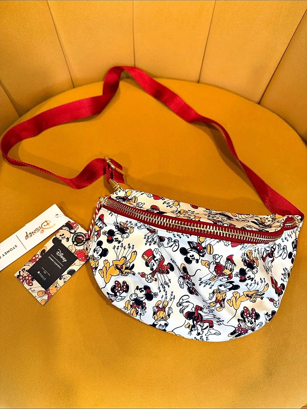 Disney Mickey & Friends small Crossbody Bag in White & Red NWT